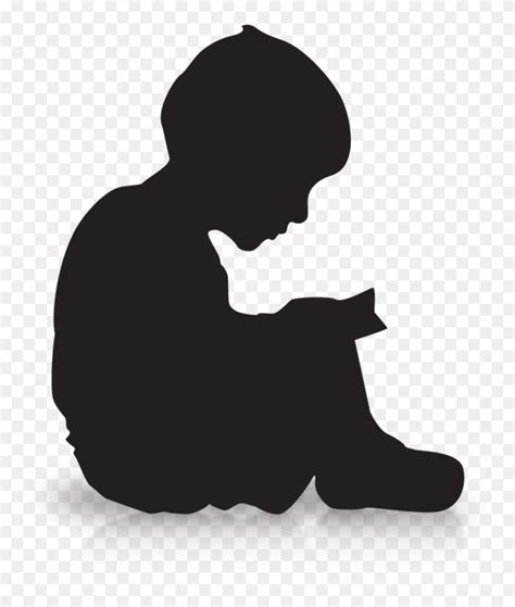 Download Boy Sitting Down Silhouette Clipart (#5631265) - PinClipart