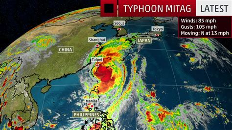 Typhoon Mitag Threatening East Asia - Videos from The Weather Channel