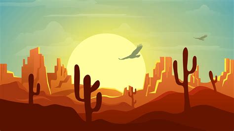 Minimalist Desert at Sunset Wallpaper, HD Artist 4K Wallpapers, Images ...