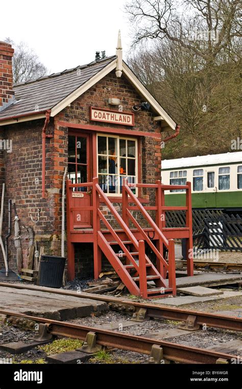 Signal Box, Goathland Station, North Yorkshire Moors Railway Stock Photo - Alamy