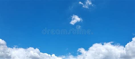 Glorious Blue Skies. Bright Blue Sky with Scattered White Clouds Stock ...