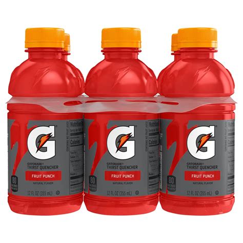 Gatorade Fruit Punch Thirst Quencher 12 oz Bottles - Shop Sports ...