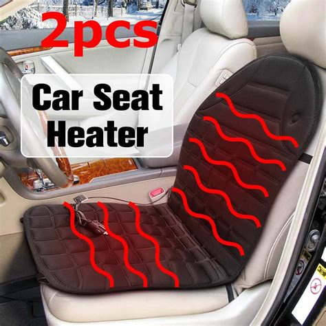 2pcs heated car seat Winter Pad Car Seat Cushions Electric Heated Cushion Auto Heated Seat ...