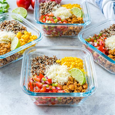 Taco #MealPrep Energy Bowls are Clean Eating Approved! | Clean Food Crush