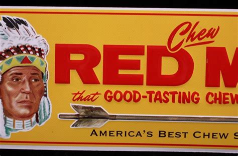 Red Man Chewing Tobacco Sign