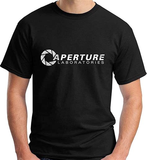 Vintage Aperture Laboratories Science Graphic Printed T-Shirt for Fashion Tee Mens Black S ...