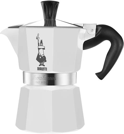 Bialetti 6 Cup Moka Express, White: Amazon.co.uk: Kitchen & Home