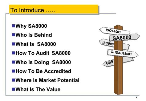 PPT - Why SA8000 Who Is Behind What Is SA8000 How To Audit SA8000 Who ...