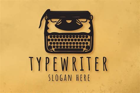 Premium Vector | Old typewriter logo design inspiration