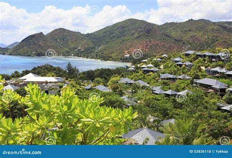 Villas on the Hotel Raffles Praslin Seychelles Editorial Stock Photo ...