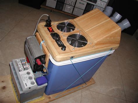 HOMEMADE DIY SOLAR POWERED AIR CONDITIONER / COOLER 12v DC or 220v AC ...