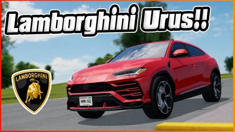 LAMBORGHINI URUS! || Greenville ROBLOX - YouTube