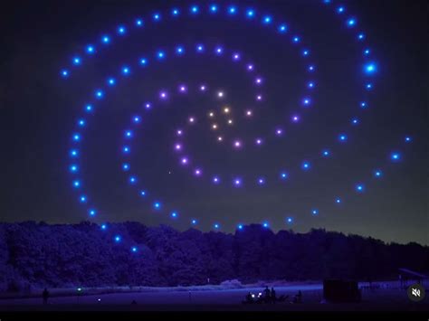 Video of drone light show illuminating night sky goes viral