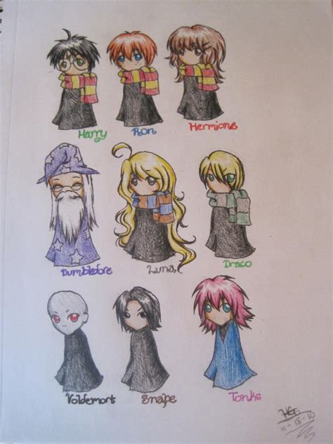 Harry Potter Chibis by muffinwifblueberries on DeviantArt