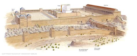 Drawing of Herod's temple as viewed from the northwest | Temple in jerusalem, Temple, Holy temple