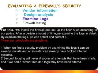 Firewall Penetration Testing | PPT