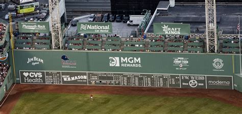 Fenway Park's Green Monster wall to sport BetMGM logo