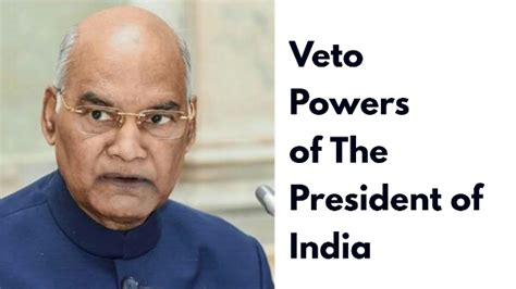 Veto Powers of the President of India - CSE Junction