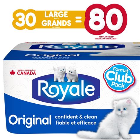 Royale Original, Soft Toilet Paper, 30 Large equal 80 rolls | Walmart ...