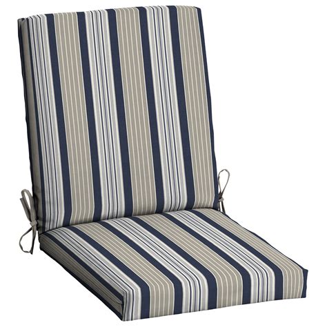 Mainstays Navy Stripe 43" x 20" Outdoor Patio Dining Chair Cushion - Walmart.com - Walmart.com