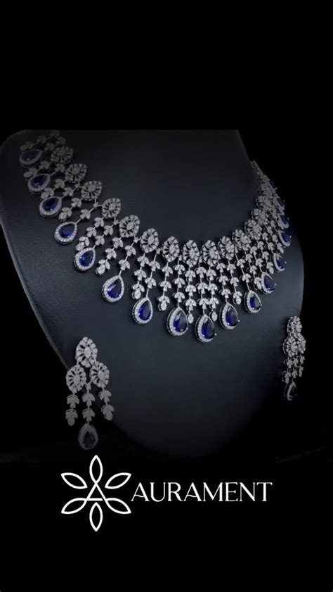 Igi & Sgl White Lab Grown Diamond Necklace Set, Symmetry: Ex at Rs 501750 in Surat