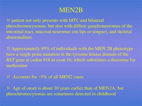 and multiple endocrine neoplasia type 2 (MEN2) - ppt download