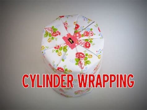 Gift Wrapping - How to Wrap a CYLINDER object - YouTube