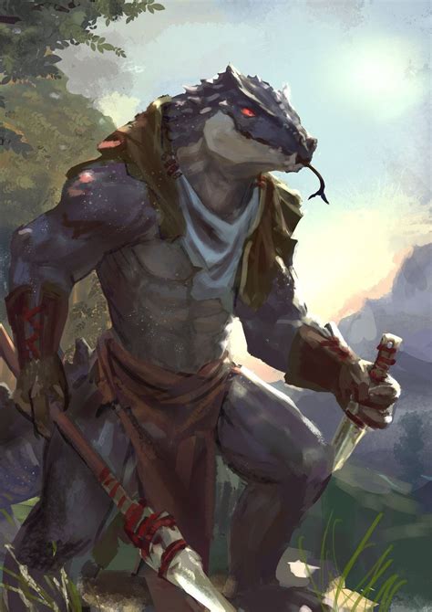 Lizard man Branch | Character art, Dungeons and dragons characters, Concept art characters