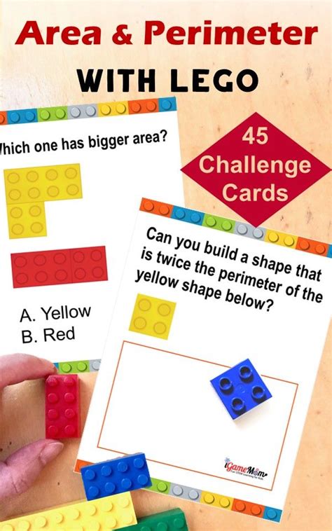 LEGO Building Challenge Games to Learn Area and Perimeter