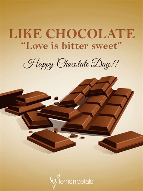 Happy Chocolate Day Quotes | Chocolate Day Messages and Wishes - Ferns N Petals