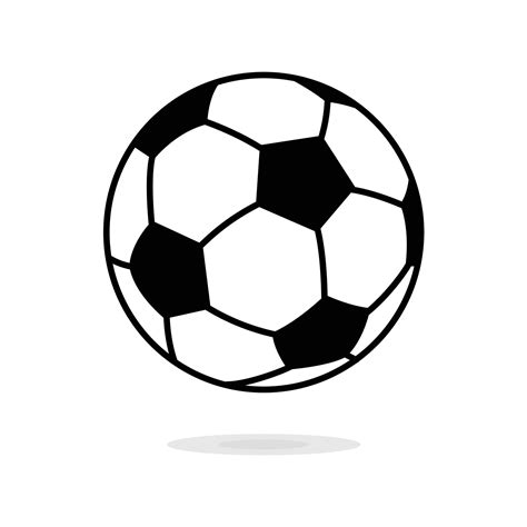 Soccer Ball vector icon on white background. 9482464 Vector Art at Vecteezy