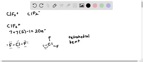 SOLVED:Compare the F-Cl-F angles in ClF2^+ and ClF2^- . Using Lewis structures, determine the ...