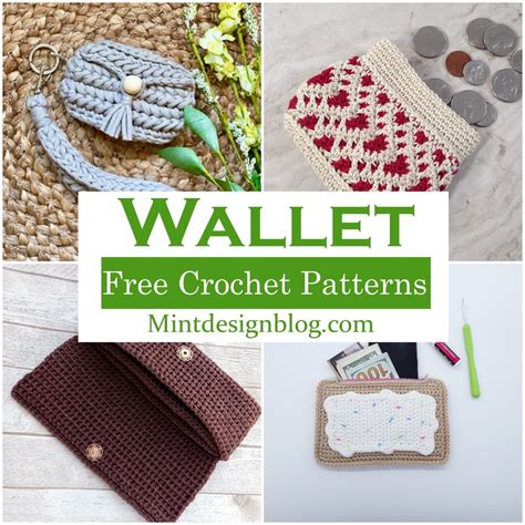 14 Crochet Wallet Patterns For Everyone To Try - Mint Design Blog