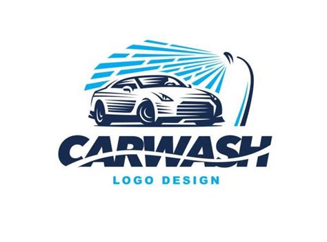 Logo car wash on light background. — Stock Illustration | Car wash ...