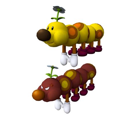 Wii - Mario Super Sluggers - Wiggler - The Models Resource