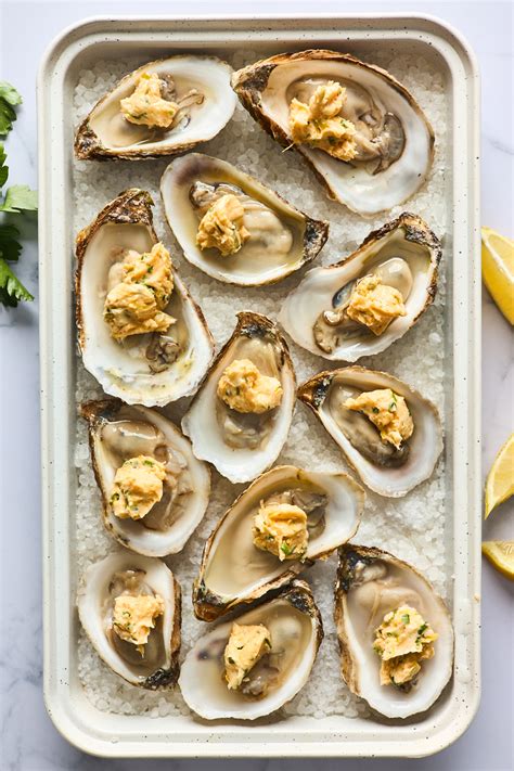 Spicy Butter and Herb Baked Oysters | Olive & Mango