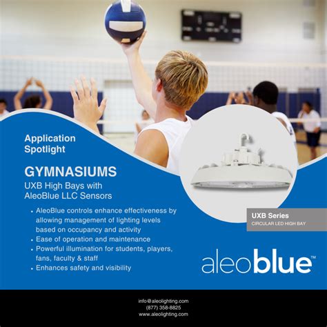 Application Spotlight: Gymnasiums / UXB High Bays | Aleo Lighting