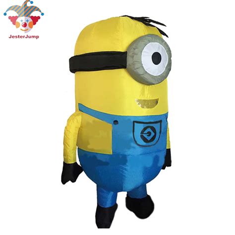 Inflatable Minion Costumes for Adults Purim Halloween Cosplay Party Despicable Me Mascot Air ...