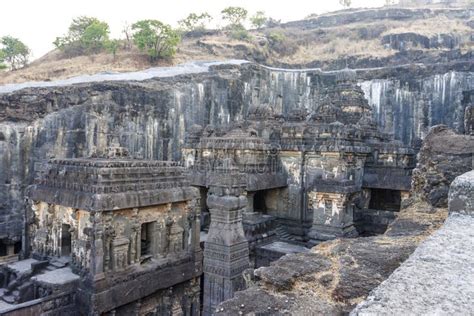 View at the Kailasa Temple, Ellora Caves, Maharashtra, India Stock Image - Image of asia ...