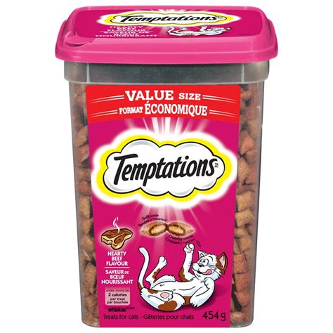 Temptations Cat Treats Hearty Beef 454g Tub