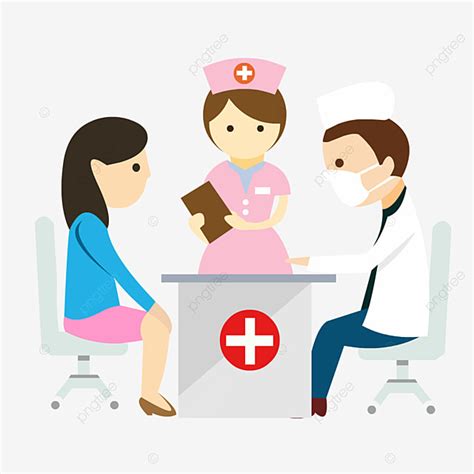 Nurse Helping Patient Clipart Transparent Background, Doctor Patient Nurse Nurse Patient ...