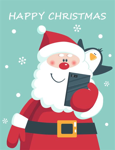 Funny and cute Christmas card 1183254 Vector Art at Vecteezy