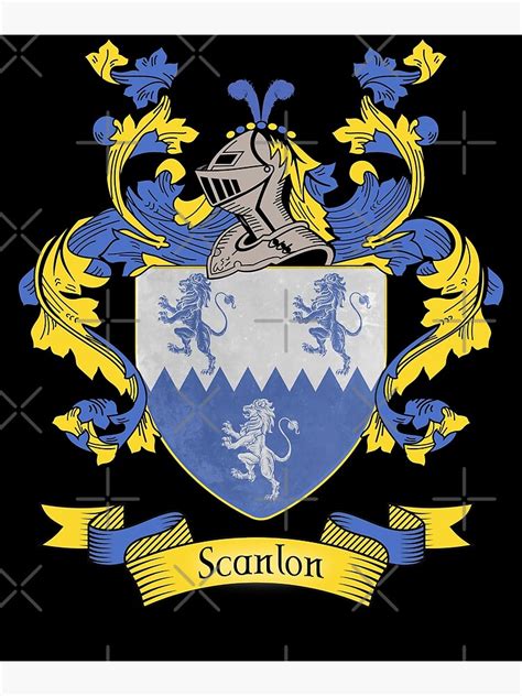 "Scanlon Coat of Arms | Scanlon Family Crest" Poster for Sale by ...