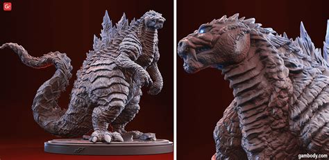 Godzilla 3D Print: Best 3 Model STL Selection