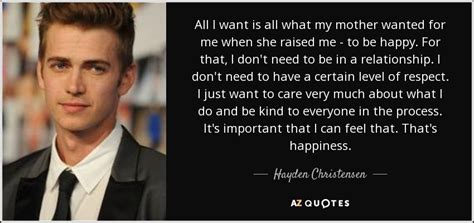 TOP 23 QUOTES BY HAYDEN CHRISTENSEN | A-Z Quotes