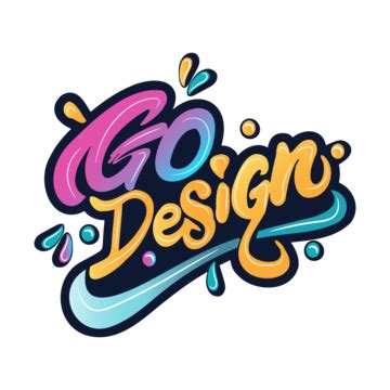 Go Graffiti Lettering Typography Art Vector, Go, Graffiti, Typography PNG and Vector with ...