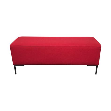Modern Red Ottoman | Red ottoman, Ottoman, Living furniture