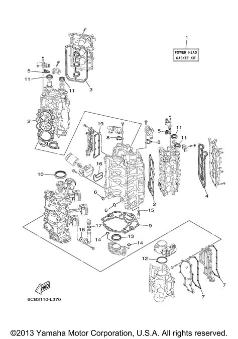 Yamaha | OUTBOARD | 250 HP | VF250LA | REPAIR KIT 1 - - Van’s Sport Center