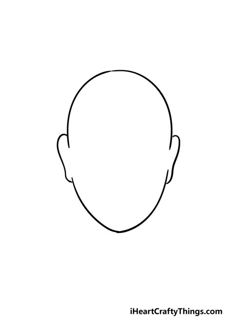 Face Shape Drawing - How To Draw A Face Shape Step By Step