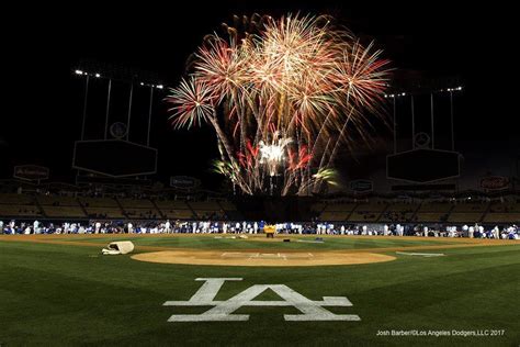 Friday Night post game fireworks at Dodger Stadium | Dodger stadium ...